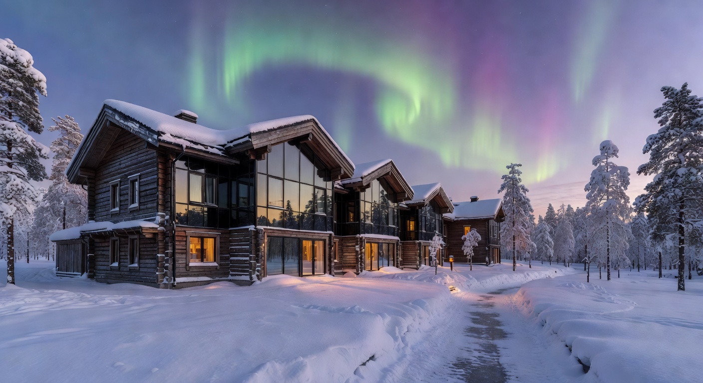 Arctic Light Hotel Rovaniemi Winter Snow Luxury