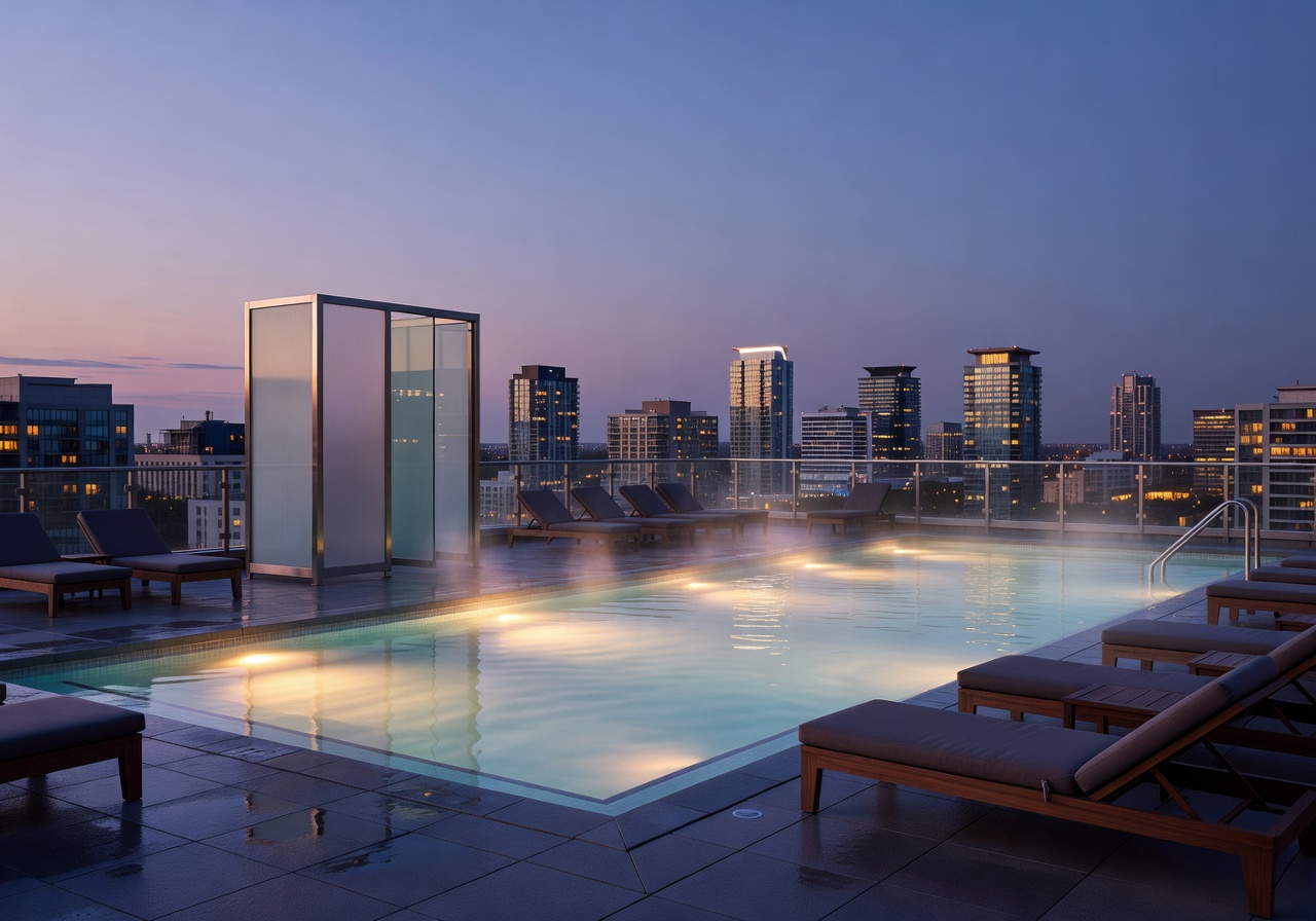 Clarion Rooftop Heated Pool